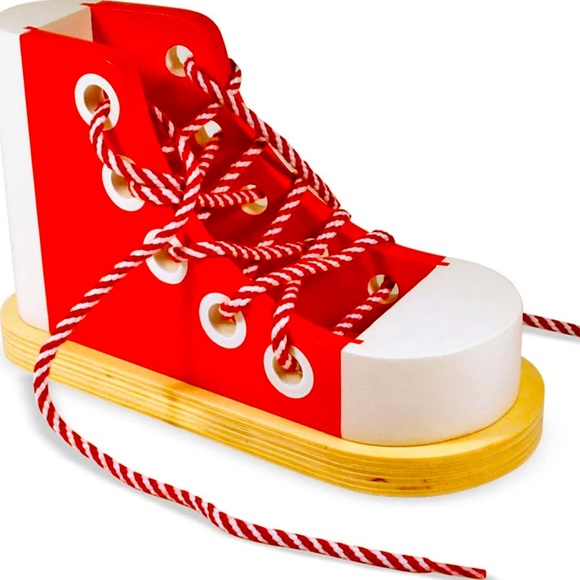 Melissa & Doug Other - •Wooden Melissa & Doug Learn To Tie Shoe•